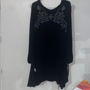 Black flowy dress